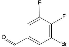 3-bromo-4,5-difluorobenzaldehyde structure, CAS 1143502-70-8