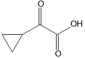 2-Cyclopropyl-2-oxoacetic acid structure, CAS 13885-13-7