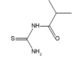 (2-METHYLPROPANOYL)THIOUREA structure, CAS 6965-58-8