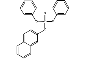 phosphoric acid,2-naphthalenyl diphenyl ester structure, CAS 18872-49-6