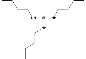 N,N',N''-tributyl-1-methylsilanetriamine structure, CAS 16411-33-9