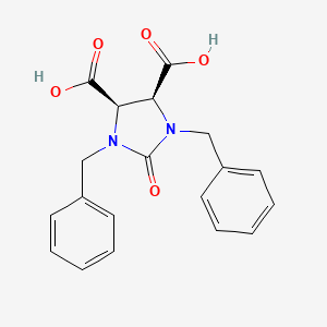 CIS-1,3-DIBENZYL-2-OXO-4,5-IMIDAZOLIDINEDICARBOXYLIC ACID structure, CAS 51591-75-4
