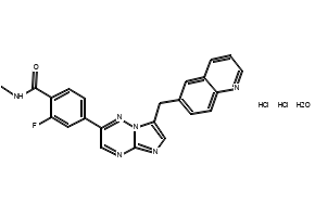 Capmatinib hydrochloride structure, CAS 1865733-40-9