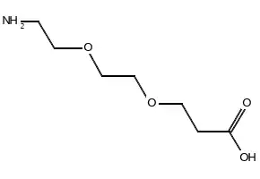 Amino-PEG2-acid structure, CAS 791028-27-8