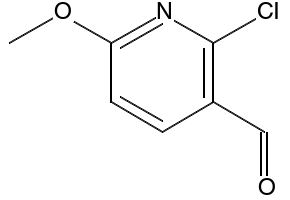 6-chloro-2-methoxynicotinaldehyde structure, CAS 95652-81-6