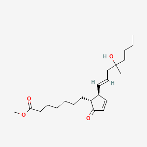 16-hydroxy-16-methyl-9-oxo-prosta-10,13-dien-1-oic acid methyl ester structure, CAS 58682-86-3
