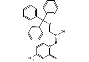 2(1H)-PyriMidinone, 4-aMino-1-[(2S)-2-hydroxy-3-(triphenylMethoxy)propyl]- structure, CAS 132336-30-2