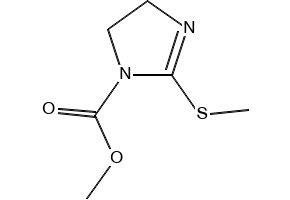 4,5-Dihydro-2-(Methylthio)-1H-iMidazole-1-carboxylic Acid Methyl Ester structure, CAS 60546-77-2