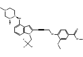 4-Pyrimidinamine, 2-[(3S,4R)-3-fluoro-4-methoxy-1-piperidinyl]- structure, CAS 1612174-06-7