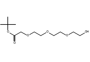 Hydroxy-PEG3-t-butyl acetate structure, CAS 518044-31-0