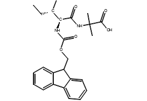 FMOC-ILE-AIB-OH structure, CAS 2171139-20-9