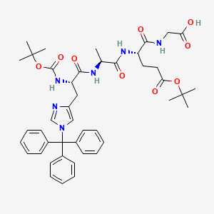 Boc-His(Trt)-Ala-Glu(OtBu)-Gly-OH structure, CAS 1418291-58-3