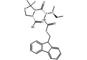 Fmoc-Val-Ser(Psi(Me,Me)Pro)-OH structure, CAS 1866023-49-4