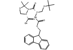 Fmoc-Ser(tBu)-Ser(Psi(Me, Me)Pro)-OH structure, CAS 1000164-43-1