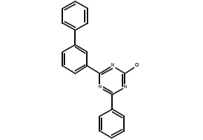 2-Biphenyl-3-yl-4-(3-chloro-phenyl)-6-phenyl-[1,3,5]triazine structure, CAS 2032365-29-8