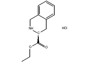 L-1,2,3,4-tetrahydro-3-Isoquinolinecarboxylic acid ethyl ester, hydrochloride, (3S)- (9CI) structure, CAS 15912-56-8