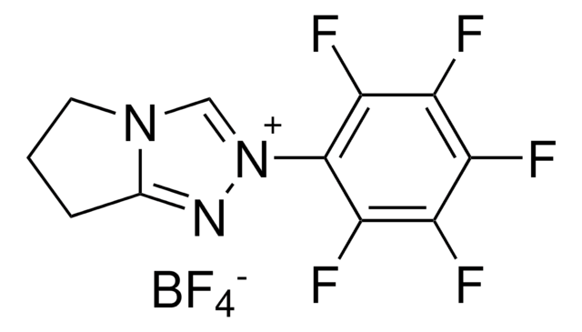 6,7-DIHYDRO-2-PENTAFLUOROPHENYL-5H-PYRROLO(2,1-C)-1,2,4-TRIAZOLIUM TETRAFLUOROBORATE structure, CAS 862095-91-8