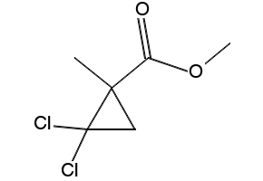 METHYL 2,2-DICHLORO-1-METHYLCYCLOPROPANECARBOXYLATE structure, CAS 1447-13-8
