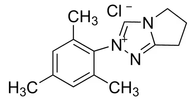 2-(2,4,6-Trimethyl-phenyl)-2,5,6,7-tetrahydro-pyrrolo[2,1-c][1,2,4]triazol-4-ylium chloride structure, CAS 862893-81-0
