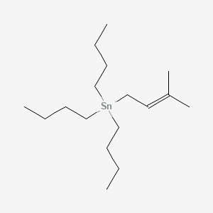 TRIBUTYL(3-METHYL-2-BUTENYL)TIN structure, CAS 53911-92-5