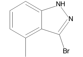 3-bromo-4-methyl-1H-indazole structure, CAS 1082042-31-6