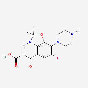 Ofloxacin Dihydrooxazole Impurity structure, CAS 2489671-28-3