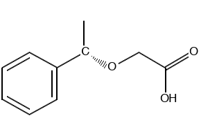 (S)-2-(1-phenylethoxy)acetic acid structure, CAS 287400-90-2