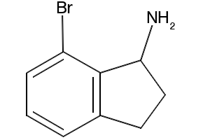 (7-BROMOINDAN-1-YL)AMINE structure, CAS 1071449-08-5