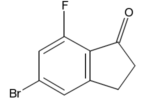 5-BroMo-7-fluoro-1-indanone structure, CAS 1242157-14-7