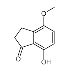 7-HYDROXY-4-METHOXY-INDAN-1-ONE structure, CAS 98154-04-2