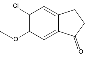5-CHLORO-6-METHOXY-1-INDANONE structure, CAS 344305-70-0