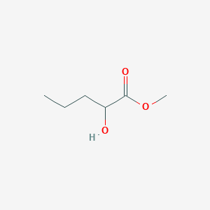 methyl 2-hydroxypentanoate structure, CAS 108740-82-5