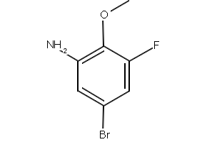 5-bromo-3-fluoro-2-methoxyaniline structure, CAS 239122-51-1
