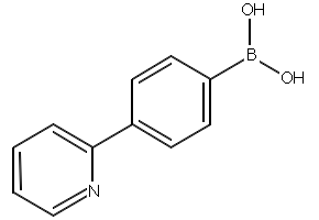 4-(pyridin-2-yl)phenylboronic acid structure, CAS 170230-27-0