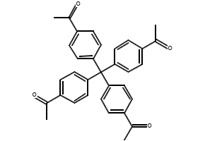 Tetra(4-acetylphenyl)methane structure, CAS 313484-93-4