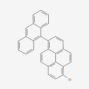 1-(9-anthracenyl)-6-bromoPyrene structure, CAS 1416893-92-9