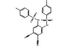 N,N'-(4,5-dicyano-1,2-phenylene) bis (4-methylbenzenesulfonamide) structure, CAS 854663-68-6
