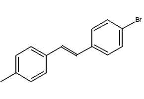 1-Bromo-4-[(1E)-2-(4-methylphenyl)ethenyl]benzene structure, CAS 58358-52-4