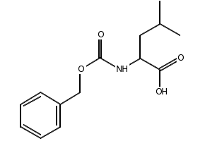 N-CARBOBENZOXY-DL-LEUCINE structure, CAS 3588-60-1