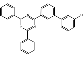 2-[3'-(9,9-dimethyl-9H-fluoren-2-yl)[1,1'-biphenyl]-3-yl]-4,6-diphenyl-1,3,5-triazine structure, CAS 1955543-57-3