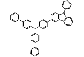 Biphenyl-4-yl-(3'-carbazol-9-yl-biphenyl-4-yl)-(4-dibenzofuran-4-yl-phenyl)-amine structure, CAS 2245098-00-2