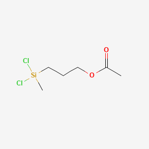 3-ACETOXYPROPYL METHYL DICHLOROSILANE structure, CAS 5290-24-4