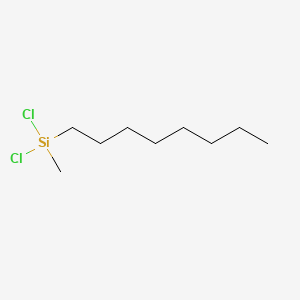 DICHLOROMETHYLOCTYLSILANE structure, CAS 14799-93-0