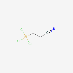 2-CYANOETHYLTRICHLOROSILANE structure, CAS 10731-22-3