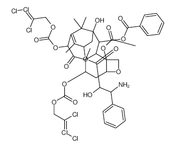 N-DES-T-BOC-10-DEACETYL-7,10-O-BIS{[(2,2,2-TRICHLOROETHYL)OXY]CARBONYL} DOCETAXEL structure, CAS 114915-16-1