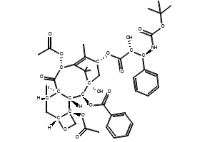 Larotaxel structure, CAS 156294-36-9