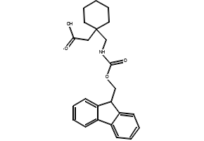 (1-[(9H-FLUOREN-9-YLMETHOXYCARBONYLAMINO)-METHYL]-CYCLOHEXYL)-ACETIC ACID structure, CAS 882847-19-0