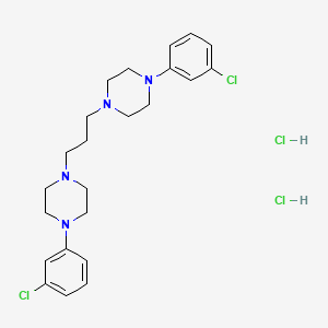 Trazodone Hydrochloride BP Impurity H DiHCl structure, CAS 2408971-27-5