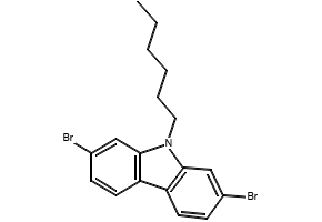 2,7-Dibromo-9-vinyl-9H-carbazole structure, CAS 1438252-33-5