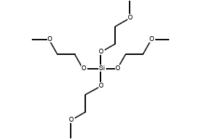 TETRAKIS(2-METHOXYETHOXY)SILANE structure, CAS 2157-45-1